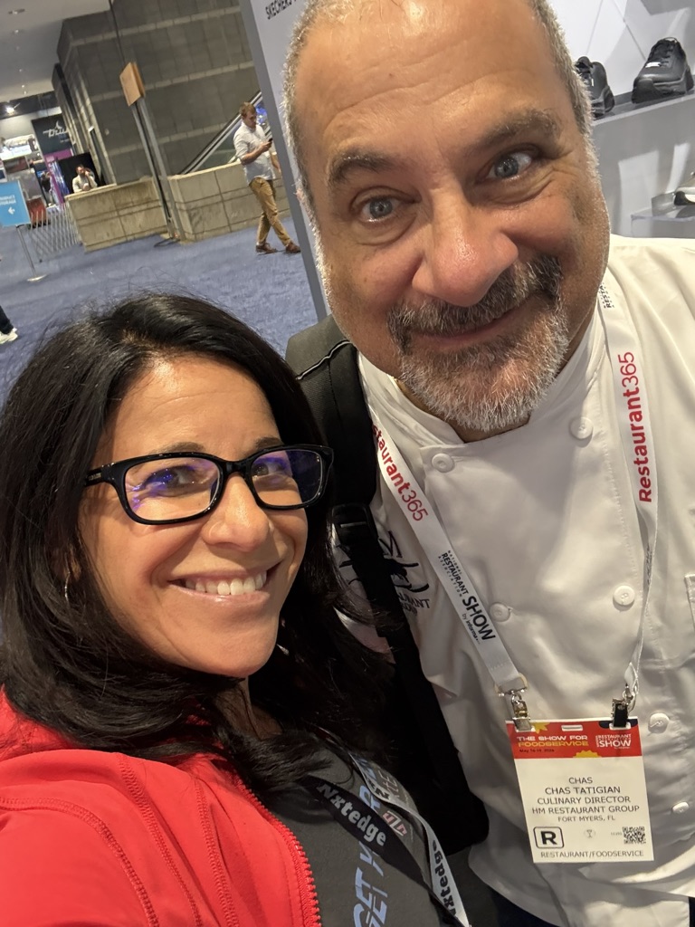 NxtEdge meeting a restaurant culinary director at the NRA Show in Chicago