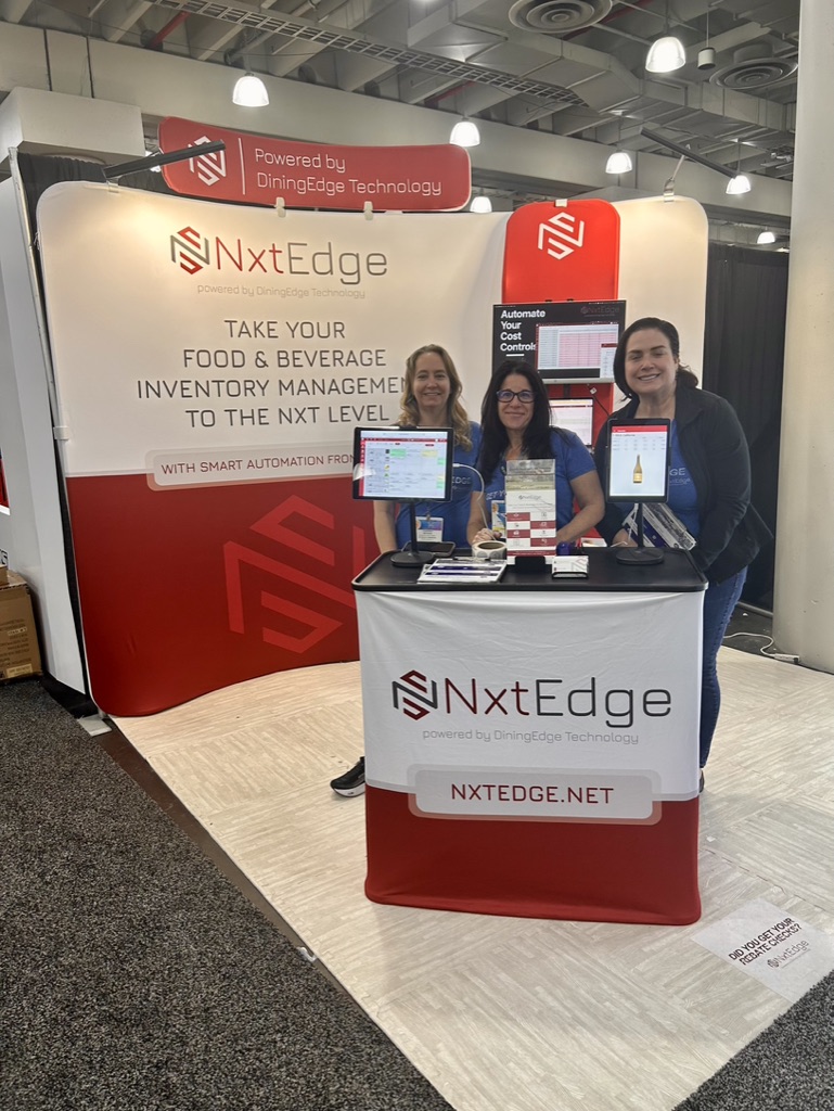 NxtEdge team at its booth during the New York Restaurant Show