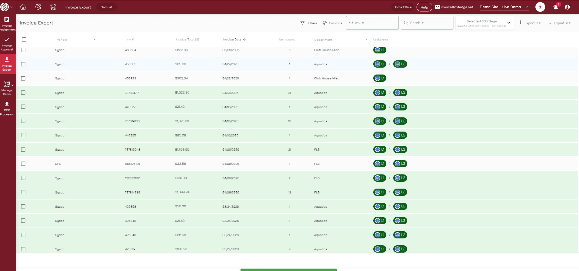NxtEdge Apply Coding & Business Rules on desktop