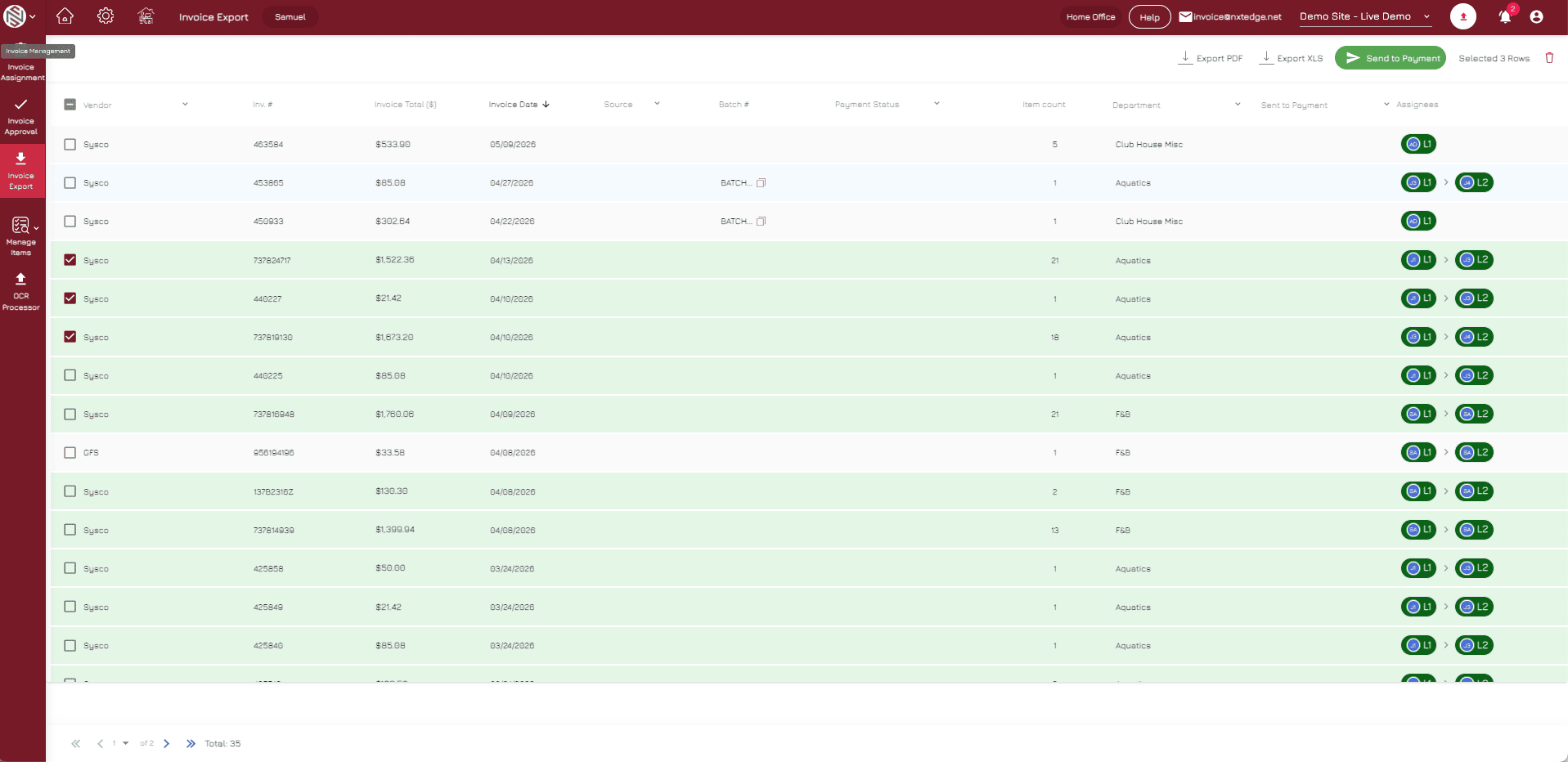 NxtEdge Submit Payments