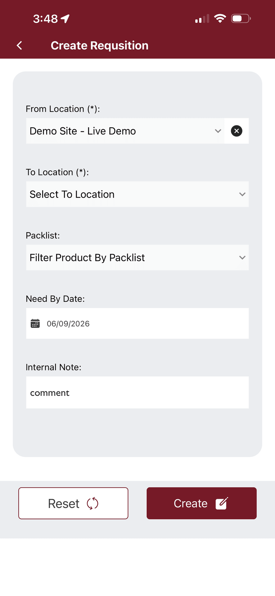 NxtEdge Create a Requisition on mobile