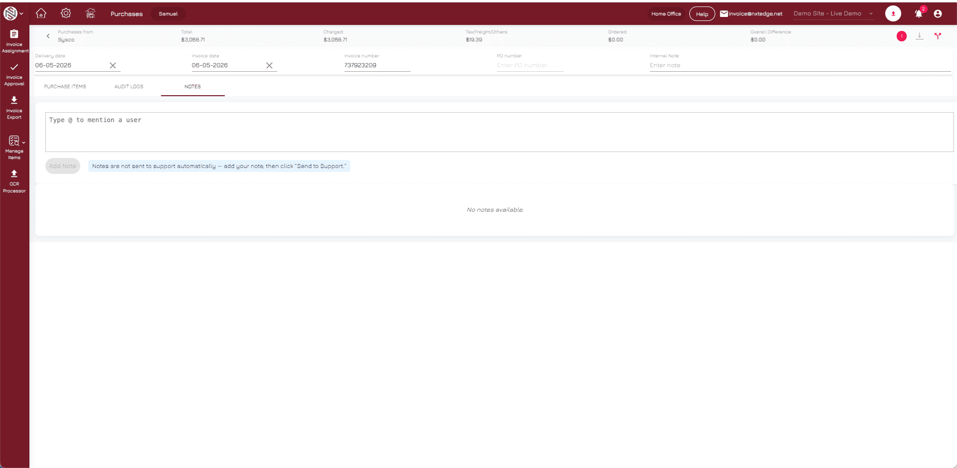 NxtEdge Send Back & Communication Tools